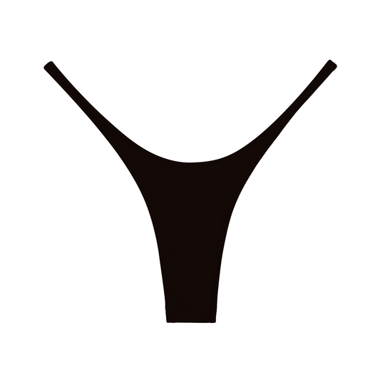 PRE-ORDER - ILHABELA BLACK - THONG BIKINI BOTTOMS